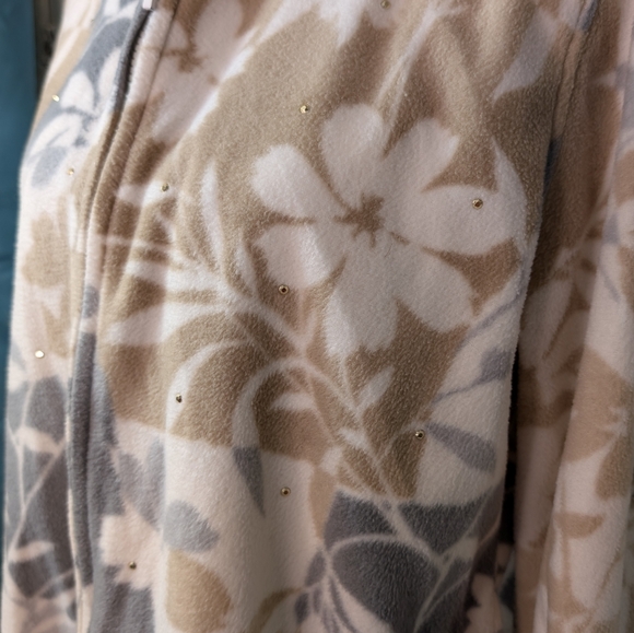 Alfred Dunner fleece zip up jacket, Petite L - Picture 5 of 12